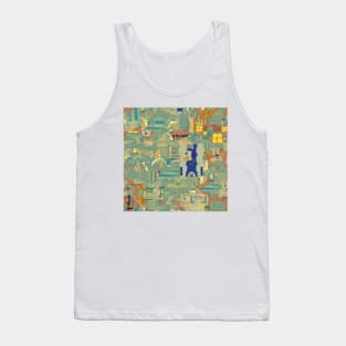 Geeky Tech Pattern Tank Top